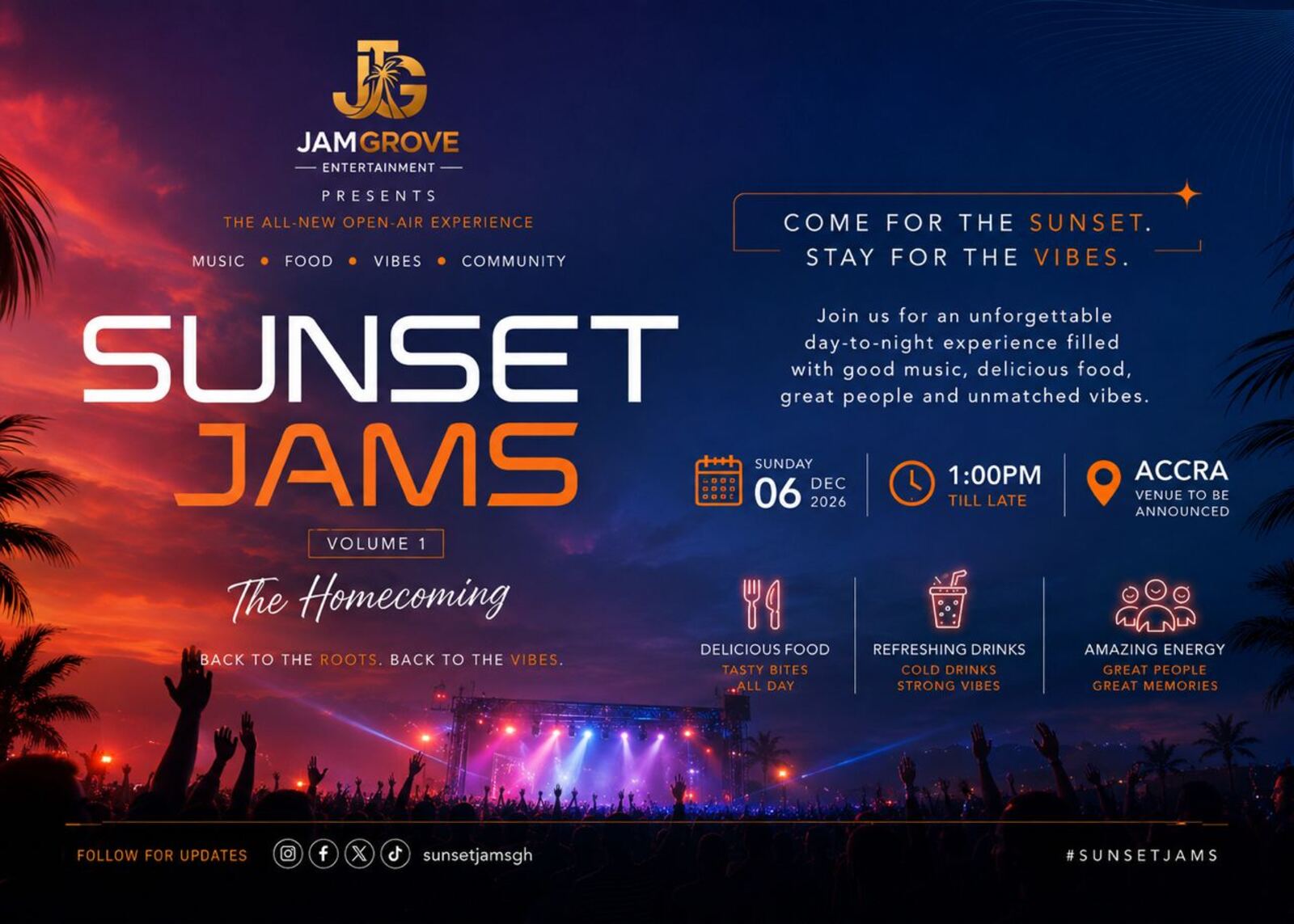 Sunset Jams official flyer
